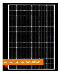 especifiaciones de paneles solares