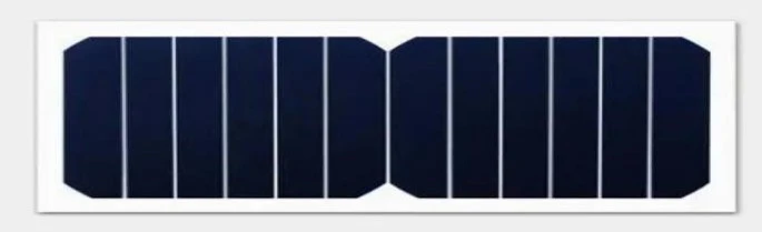 los panel es solares de forma rectangular de silicio monocristalino